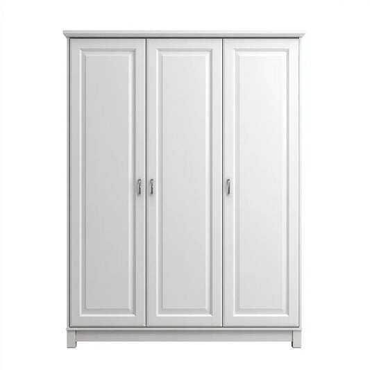 Drehtürenschrank Weiß 150 x 55 x 200 cm MDF Rechteckig