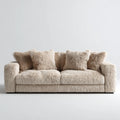2-Sitzer Sofa Beige 180 x 90 x 82 cm mit Polyester-Kunstfellbezug Rechteckig